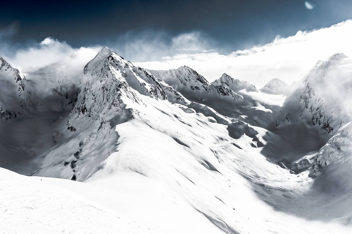Alpen Skigebiet Gurgl Hochgurgl Ötztal