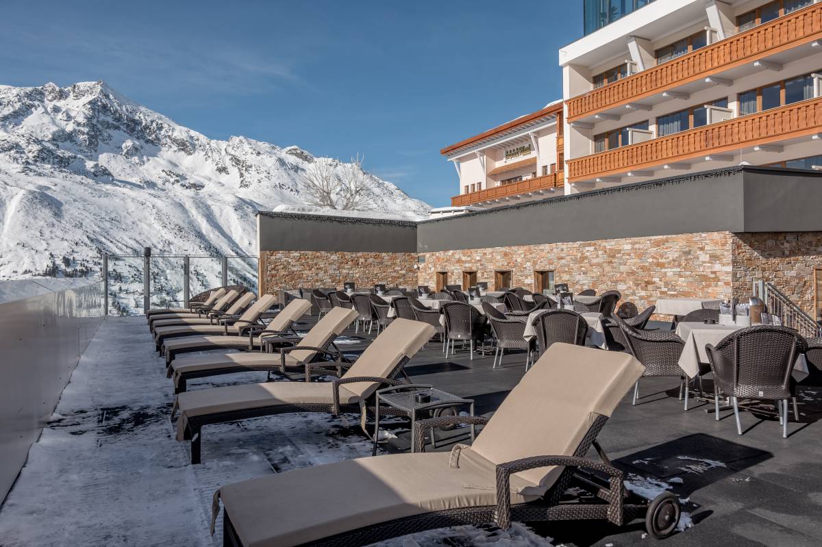 sun terrace Hotel Riml Hochgurgl, Ötztal