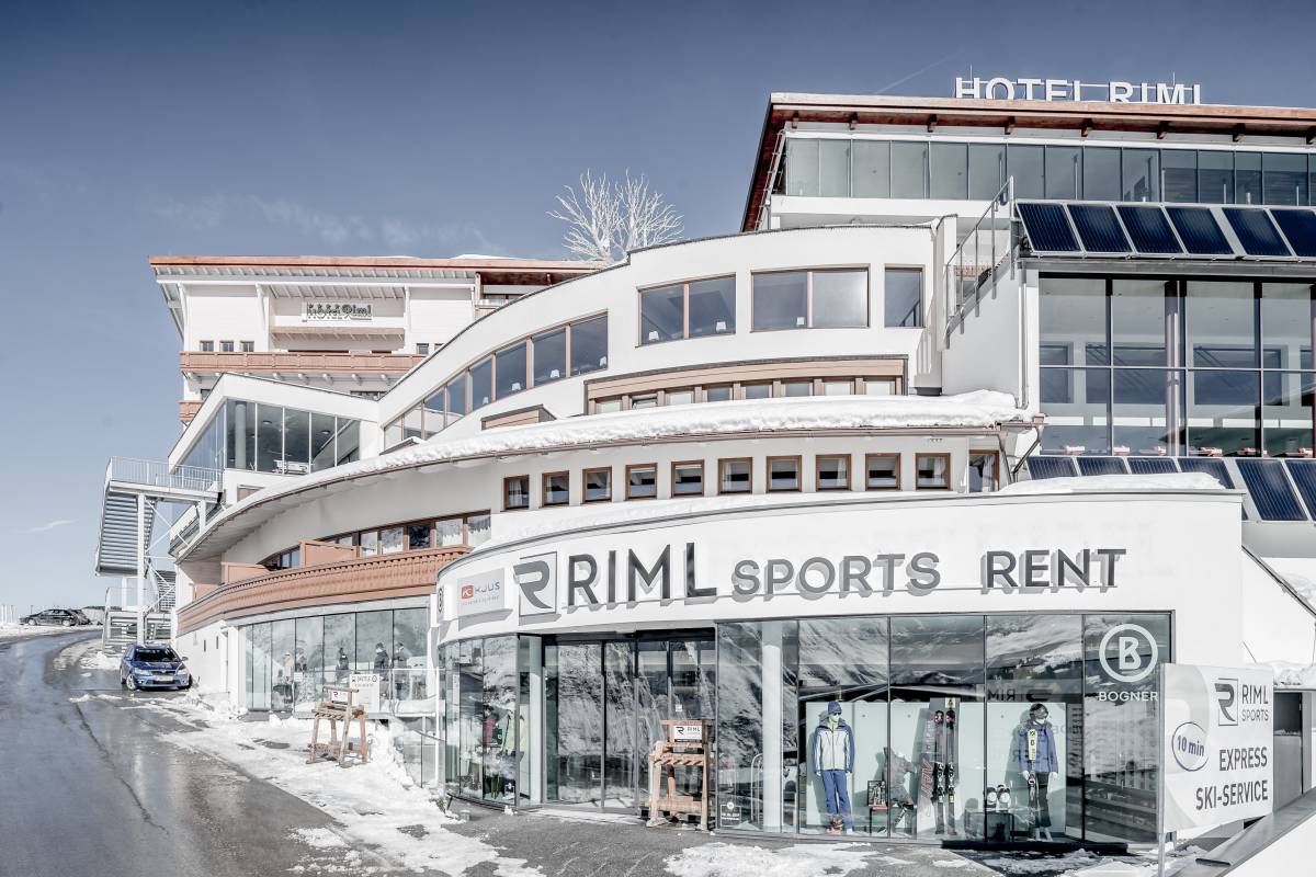Eingang Riml Sports Skiverleih – Hotel Riml Obergurgl-Hochgurgl