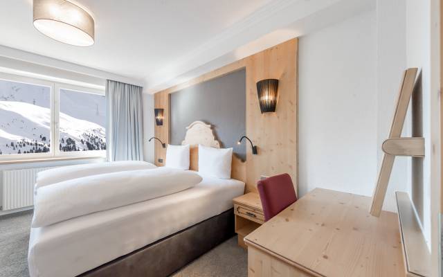Urlaub im Ötztal – Bett Appartement Typ A – Hotel Riml Obergurgl-Hochgurgl
